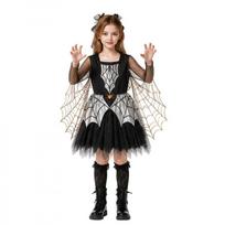 Helovino kostiumas voro apsiaustas cosplay vaikiškas kostiumas juodas vaikiškas suknelės kostiumas S juoda