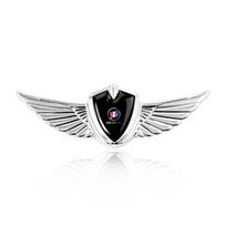 3D Sparnų Stiliaus Metalinis Automobilio Emblemos Lipdukas Auto Aksesuarai Buick Century Excelle XT Excelle GT Verano Regal Encore GL8 GL6 sidabras