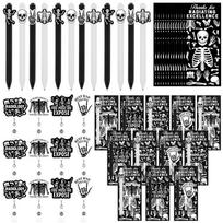 12 Sets Radiology X-Ray Tech Week Gifts Bulk Skeleton Medical Badge Reels A1 black