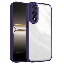 Clear Soft Frame Phone Case for Oneplus Nord 5 4 CE5 CE4 CE3 N30 13 12 11 13T 13R 12R 11R Shockproof Protect Hard Acrylic Cover OnePlus 9R violetinė