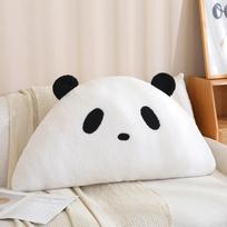 Black and white panda throw pillow plush toy giant panda doll home sofa pillow cushion girl rag doll 60cm（0.55kg） white