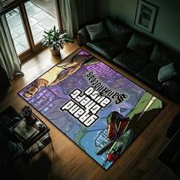 Žaidimas G-GTA S-San A-Andreas kilimas Naktinio stalelio Virtuvė Vonios Kambarys Gyvenamasis Namai Namas Miegamasis Grindų kilimėlis Durų kilimėlis Didelis kilimas Kilimas Dekoras SJR40x60CM gray