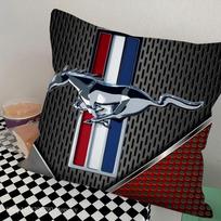 1 vnt. Automobilio Mados F-Ford M-MustangS Logotipas Pagalvė Miegamojo Sofos Laisvalaikio Komforto Pagalvėlė Automobilio Svetainės Namų Dekoracija 18x18Inch