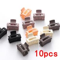 Korean Mixed Hair Mini Compact Grab Clip Matte Milk Coffee Color Girl Bangs Cute Hairpin Compact Grab Clip Side Hair Clip Hair Acces gray