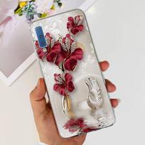 Silikoninis dėklas Samsung Galaxy A7 2018 dėklui A750 A750F dėklui Skaidrus TPU Madingas telefono dėklas Samsung A 7 2018 SM-A750F dėklams Samsung A7 2018 brown