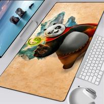 K-Kung Fu Panda Pelės Padas Guminis Kilimėlis Nešiojamam Kompiuteriui Xxl Pelės Padas Nešiojamam Kompiuteriui Žaidėjui Kompiuterio Stalas Žaidimų Aksesuarai 600x300x3mm