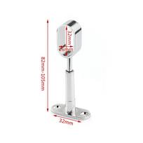 Zinc Alloy Pipe Bracket Half/All Pass Inner Dia.16mm Wardrobe Rail Support Flange Black Silver Gold Ceiling Fixed gray