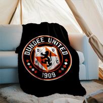 1PC Dundee United Crest Printed Soft Flannel Blanket Throw for Adult Bedroom Living Room Sofa Camping Travel Fan gifts Christmas Gifts 75x90cm
