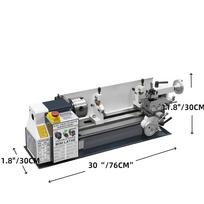 SIHAO Mini Metalinis tekinimo staklės Metalinis Mini Tekinimo Staklės Bešepetėlinis Šepetėlinis Keičiamo Greičio 1200W 180x350