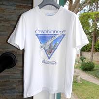 CASABLANCA SHIRT XL white blue airplane air concorde tshirt t Unisex T-Shirt XL white
