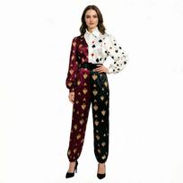 S-XL Halloween Alice playing card knight cosplay magician party stage costume XXL black