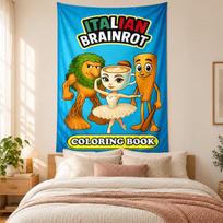 Brainrot Tapestry highquality for decorating living room bedroom dorm walls ideal as bedroom wallart orholiday gift 130cmx150cm