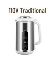 1,2 l nerūdijančio plieno sojų pieno virimo aparatas su automatiniu valymu, dviguba įtampa (110V/220V) 1.5L