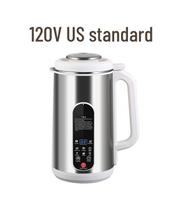 1,2 l nerūdijančio plieno sojų pieno virimo aparatas su automatiniu valymu, dviguba įtampa (110V/220V) 1.5L