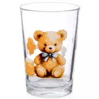 Stiklinė su meškiuko motyvu, 200 ml, skaidri, 7 × 7 × 10 cm