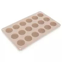 Silikoninė kepimo forma 18 mini keksiukų, smėlio spalvos, 27,5 × 17 × 1 cm