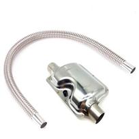 60cm Exhaust Pipe O.D 2.5cm Gas Vent + Silencer for Air Diesel Parking Heater Not Websta For Car Truck Bus Boat Auto Accessory white