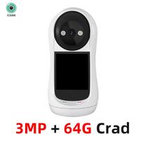 3MP PTZ Wifi Kamera Vaizdo skambutis su 2,8 colio IPS ekranu Kūdikio verksmo garso aptikimas Saugumo IP Kamera Kūdikio augintinio monitorius iCSee Smart Hom 3MP Add 64G EU