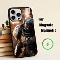 40K Space Marine 2  Phone Case For iPhone17,16,15,14,13,12,11 Plus,Pro Magnetic with Magsafe Wireless Charging iPhone14 black