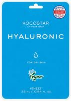Veido kaukė KOCOSTAR Hyaluronic Mask Sheet KOCO183, su hialurono rūgštimi, 25 ml
