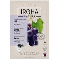 Paakių pagalvėlės Iroha Nature Anti-Age Grape Eye Patches PIN25, 1 pora, 8 ml