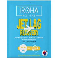 Veido kaukė Iroha Nature Jet Lag Recovery Anti-fatigue Face Sheet Mask MTIN47, su azijine centele ir hialurono rūgštimi, 20 ml