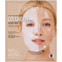 Hidrogelinė veido kaukė Iroha Nature Color Change Hydrogel Mask With Collagen MTIN50, su kolagenu, 34 g