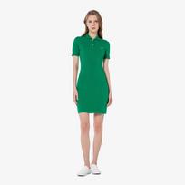 [Lacoste] Women's Cable Knit Short Sleeve Sweater Dress EF382E-55GSIW 36 blue