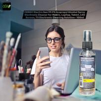 CERO® Electro San 99.9% Isopropyl Alcohol Spray | Electronic Cleaner for Mobile, Laptop, Tablet, LED Screen, TV Electronic Cleaning Solution (100ml) black