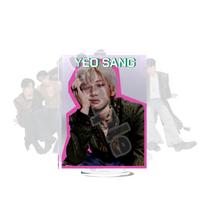 ATEEZ Acrylic Stand Desk Ornament - Choi San, Seong Hwa, Song Min Gi Custom Celebrity Merchandise 10 cm white