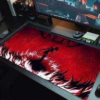 SIGNALIS Mouse Pad Large Gaming Table Cushion Non-slip Laptop Tablet Big Mousepad XXL Mat Mini PC Playmat With Lock edge_xia 30cmx60cm(11.8x23.6inch) red