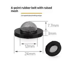 10Pcs O-Ring Seal Hose Gasket Rubber Faucets Filter Pads Shower Hose Filter High Temperature Resistant Faucet Strainer Tools A4 black