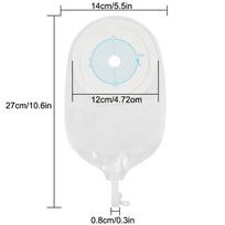 10Pcs/Box Urostomy Bags Stoma Bag Comfortable No-Leak Urine Bags Adults Colostomy Bag Supplies white