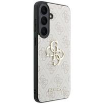 Guess Leather 4G Metal Logo dėklas Samsung Galaxy S26 FE – rožinis