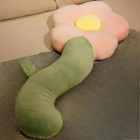 Cute Flower Pillow Girl Sleeping Leg Pillow Bedside Cushion Bedroom Bed Pillow Long Pillow Side Sleeping 50cm rožinė