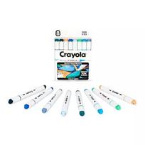 Crayola: smėlio ir jūros spalvų piešimo flomasteriai, rinkinys, 8 vnt.