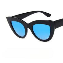 Retro Cat Eye Sunglasses Fashionable Versatile Street Sunglasses Driving Sun Shading Sunglasses Outdoor Beach Party Essentials blue