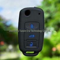 Compatible Key Case for Volkswagen Golf, Polo, Tiguan, Jetta, Passat, Caddy, Santana, Scirocco, GTI juoda