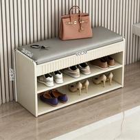 Modern Shoe Bench with Storage Entryway Seating Stool for Hallway Shoe Rack Shoe Shelves Quick Assembly Home Furniture gray