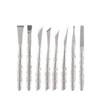 8 Piece Foot Shaver Remover Kit, Stainless Pedicure Tools Set for Dead Skin Removal One Size sidabras