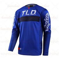 Quick-Dry Motorcycle Riding Shirt Off-Road Dirt Bike Touring Breathable Cycling Jersey Unisex S blue