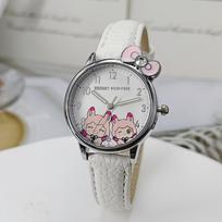 New Kids Cartoon Quartz Watch Cute Girls Life‑Waterproof Luminous Student Daily Wristwatch balta