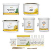 GIGI Wax Self Hair Removal Brazilian Body Facial Waxing No.4. All Force Hard Wax for Warmer 1 pcs 396ml white