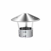 Nerūdijančio plieno kamino kepurė, atspari lietui, apvali, įvairių dydžių, lauko 75 mm 150mm white