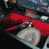 Doom Mouse Pad Large Gaming Table Cushion Non-slip Laptop Tablet Big Mousepad XXL Mat Mini PC Playmat With Lock edge_xia 30cmx60cm(11.8x23.6inch) brown