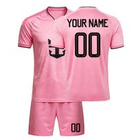 Unisex Futbolo 2 dalių rinkinys vaikams ir suaugusiems, Jaunimo sportinė uniforma ir 24 rožinė