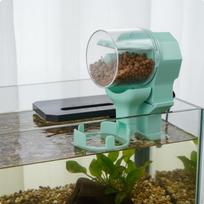 Automatic Turtle Feeder Adjustable Portions Timed Food Dispenser Large Capacity Pet 210ML žalia