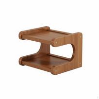 MultiTier Shoe Rack Narrow Profile Footwear Stand SpaceSaving Household Storage for Apartment 2-30_Walnut brown