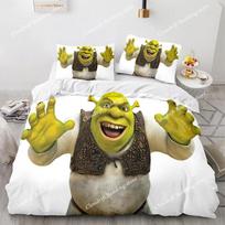 Monster Shreks 3D Printed Duvet Case Pillowcase Bedding Set Twin Full Queen King Size for Kids Bedroom EU Single 135*200cm/53x79in 3pcs