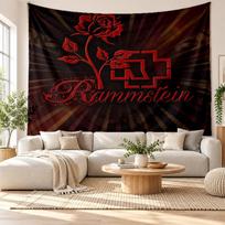 Rammstein Wall Tapestry, Soft Fabric Wall Hanging, Decorative Backdrop For Bedroom Home Wall Art 180cmx200cm